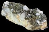 Pyrite On Calcite & Quartz - El Hammam Mine, Morocco #80372-2